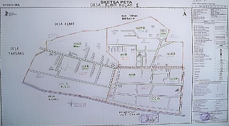 Peta Wilayah Kampung Blang Kolak II Kecamatan Bebesen - Aceh Tengah
